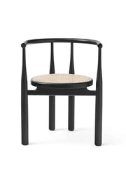 Bukowski Chair m. Fransk Geflecht, Schwarz von New Works