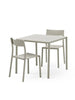 May havesæt, 2 Stühle und Tisch 85x85 in light grey von New Works