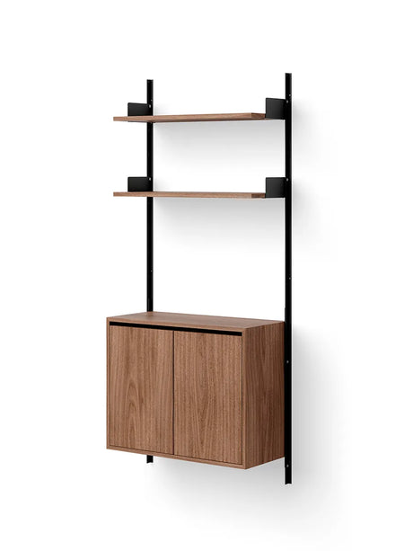 Wall Shelf Cabinet Tall mit Türen von New Works - Weiß-Weiß - Jacobsen Plus
