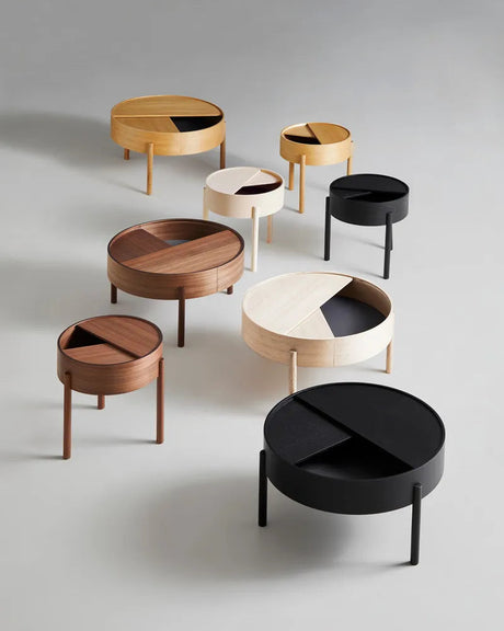 Arc Couchtisch, Ø 66 cm von Woud - Schwarz lackierte Esche - Jacobsen Plus