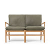 OW149-2 Colonial Sofa Eg Oli, Terra-Leder af Ole Wanscher