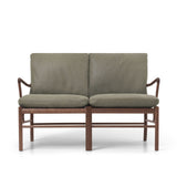OW149-2 Colonial Sofa Walnuss Oli, Terra-Leder af Ole Wanscher - Terra Jade 20368 - Jacobsen Plus