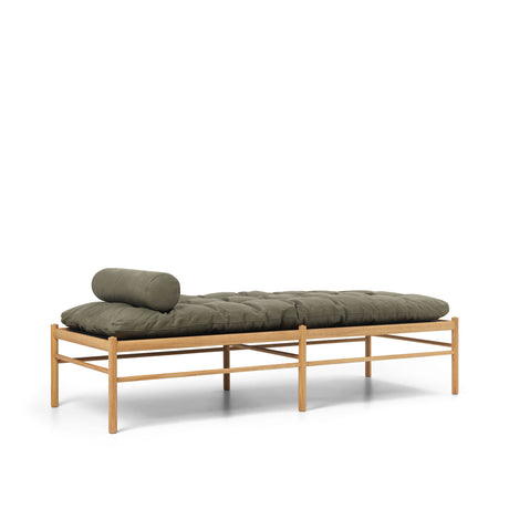 OW150 Daybed Eiche Öl, Terra-Leder von Ole Wanscher - Terra Jade 20368 - Jacobsen Plus