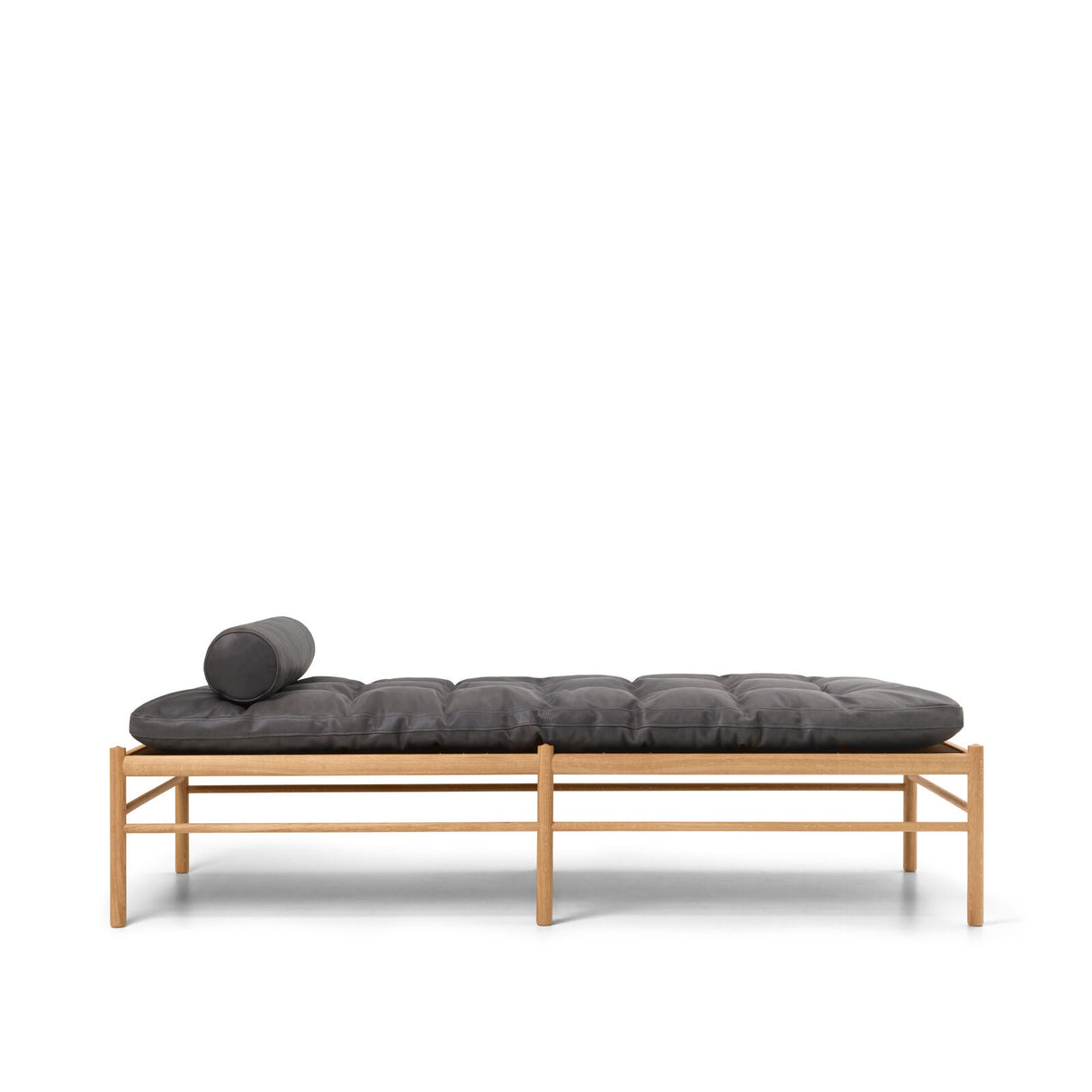 OW150 Daybed Eiche Öl, Terra-Leder von Ole Wanscher - Terra Raku 20367 - Jacobsen Plus