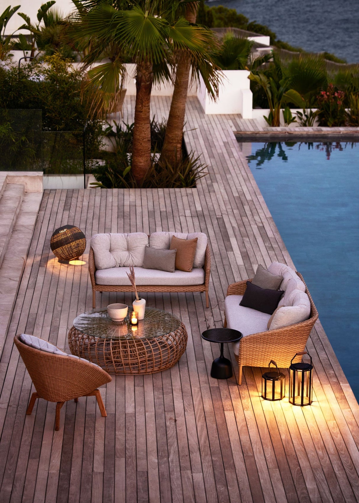 Ocean 3-pers. Sofa, flat weave fra Cane-line - 2 - Jacobsen Plus