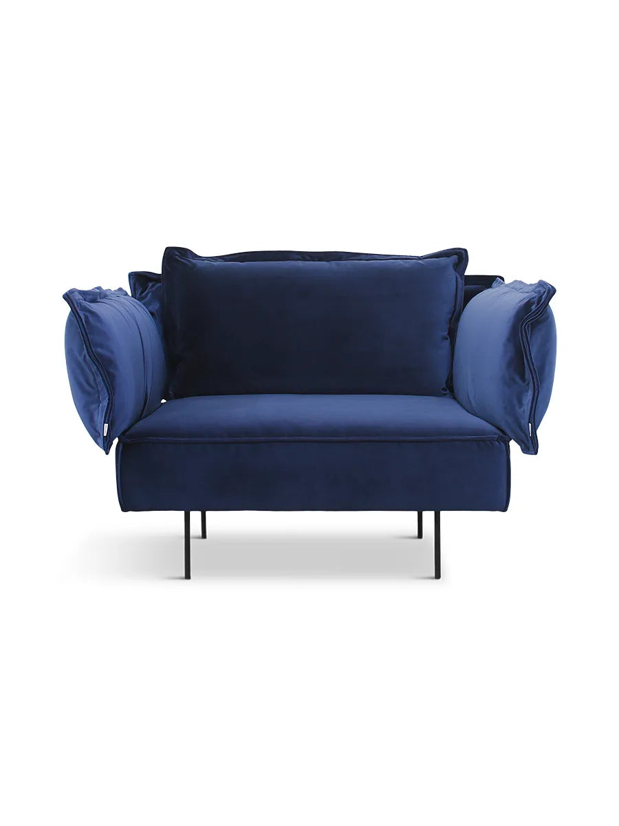 Lounge-Sessel von HANDVÄRK - Royalblau - Jacobsen Plus