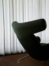 Ox Chair inkl. skammel i Vidar 972 med keder i Trace 8146 læder af Hans J. Wegner - 4 - Jacobsen Plus
