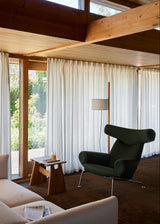 Ox Chair inkl. skammel i Vidar 972 med keder i Trace 8146 læder af Hans J. Wegner - 2 - Jacobsen Plus