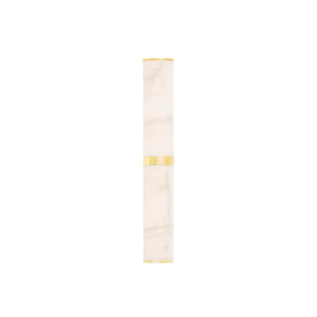 Pars Wandleuchte, 42 cm von Anour - Gebürstetes Messing / Weißer Onyx - Jacobsen Plus
