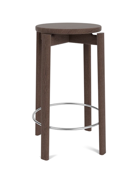 Passage Counter Stool von Audo Copenhagen - Dunkel gebeizte Eiche - Jacobsen Plus