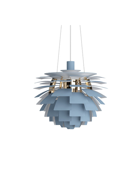 PH Artichoke Dusty Blue/Brass von Louis Poulsen - Ø 480 mm - Jacobsen Plus