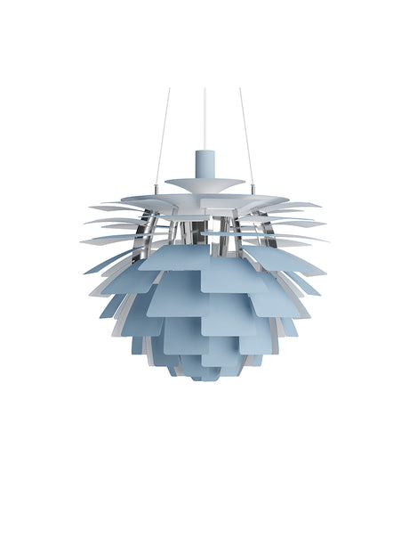 PH Artichoke Dusty Blue/Chrome von Louis Poulsen - Ø 480 mm - Jacobsen Plus