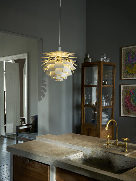 PH Artichoke Dusty Green/Brass von Louis Poulsen - Ø 480 mm - Jacobsen Plus