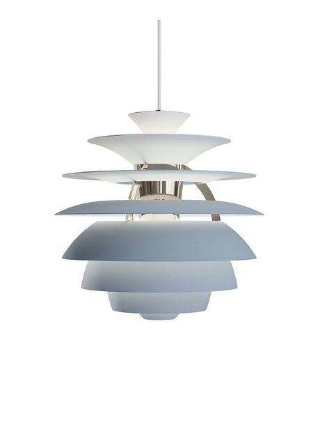 PH Snowball, dusty blue/chrome af Poul Henningsen - 1 - Jacobsen Plus