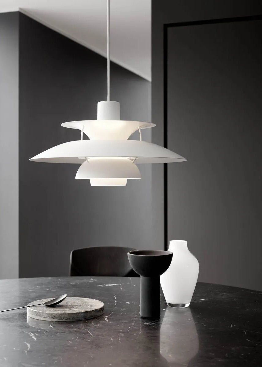 PH 5 Pendelleuchte, Monokrom White von Poul Henningsen