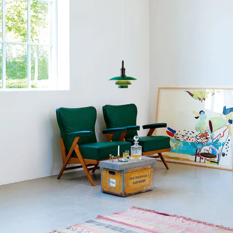 PH 3½-3 Pendelleuchte, grün von Poul Henningsen - 3 - Jacobsen Plus