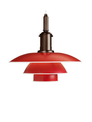 PH 3½-3 Pendelleuchte, Rot von Poul Henningsen