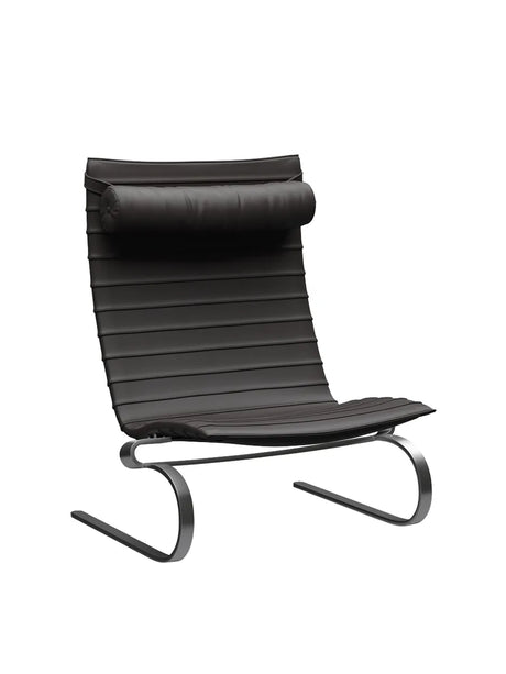 PK20 Lounge-Sessel von Poul Kjærholm - Aura Leder / Schwarz-braun - Jacobsen Plus