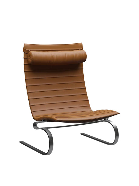 PK20 Lounge-Sessel von Poul Kjærholm - Aura Leder / Walnuss - Jacobsen Plus