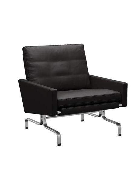 PK31 Lounge-Sessel von Poul Kjærholm - Aura Leder / Schwarz-braun - Jacobsen Plus