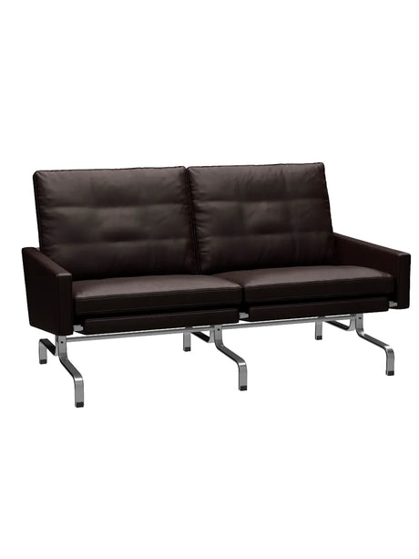 PK31/2 2-pers. Sofa von Poul Kjærholm - Grace Leder / Dunkelbraun - Jacobsen Plus