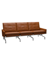 PK31/3 3 Pers. Sofa von Poul Kjærholm - Aura Leder / Walnuss - Jacobsen Plus