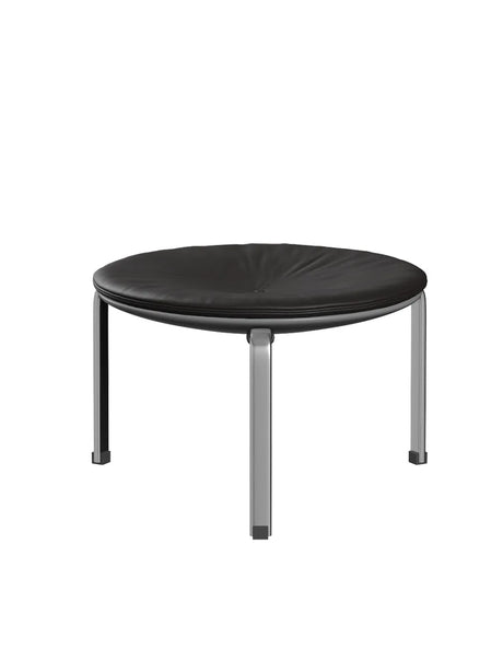 PK33 Hocker von Poul Kjærholm - Aura Leder / Schwarz-braun - Jacobsen Plus