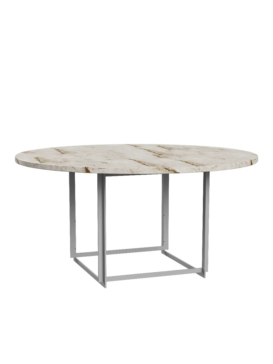 PK54 Tisch, H72,5 cm von Poul Kjærholm - Beiger Marmor - Jacobsen Plus