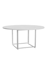 PK54 Tisch, H72,5 cm von Poul Kjærholm - Valset Marmor, Weiß - Jacobsen Plus