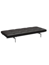 PK80 Daybed af Poul Kjærholm - Aura læder / Sort-brun - Jacobsen Plus