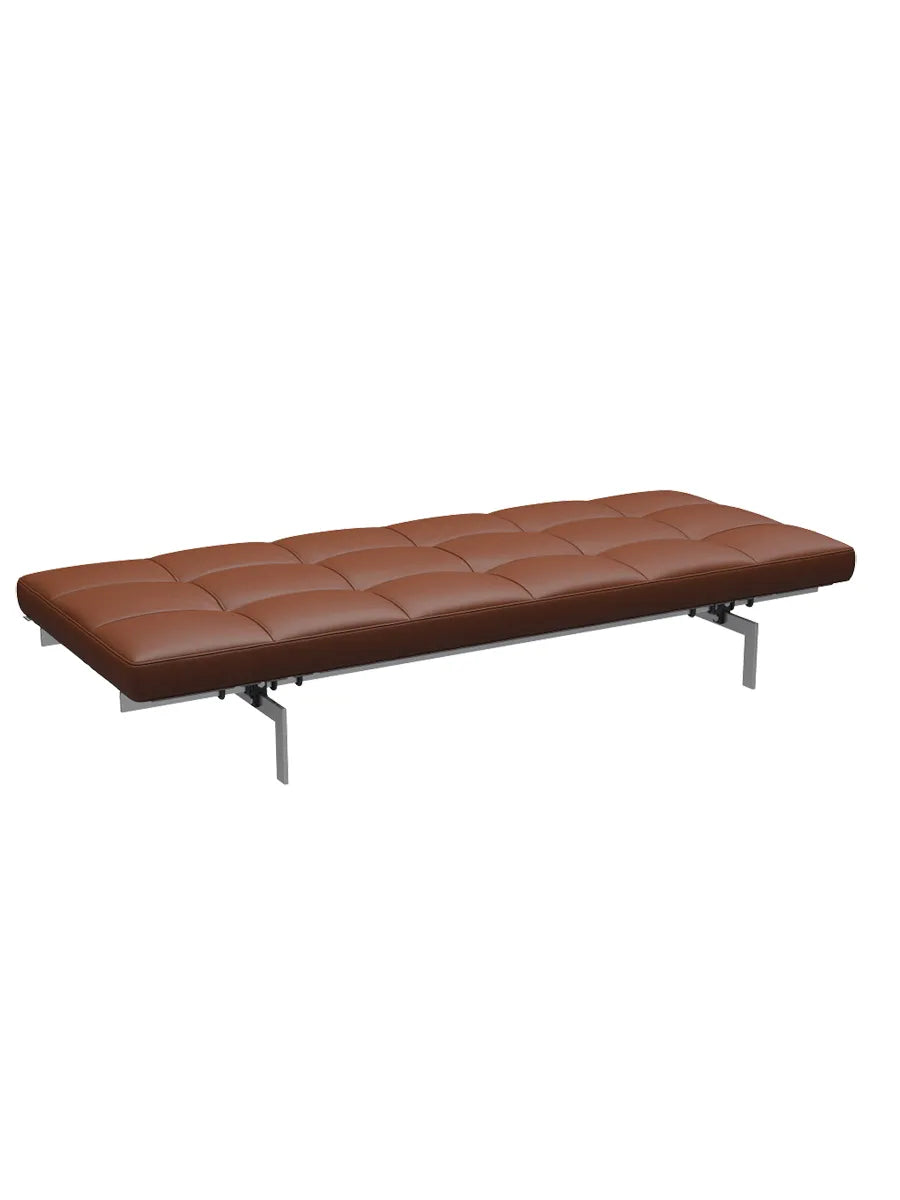PK80 Daybed af Poul Kjærholm - Aura læder / Cognac - Jacobsen Plus