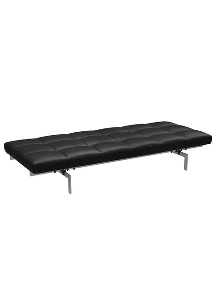 PK80 Daybed von Poul Kjærholm - Grace Leder / Schwarz - Jacobsen Plus