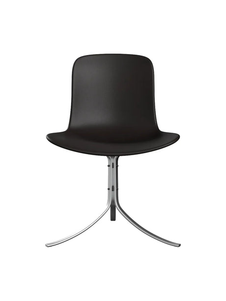 PK9 Stuhl von Poul Kjærholm - Aura Leder / Schwarz-braun - Jacobsen Plus