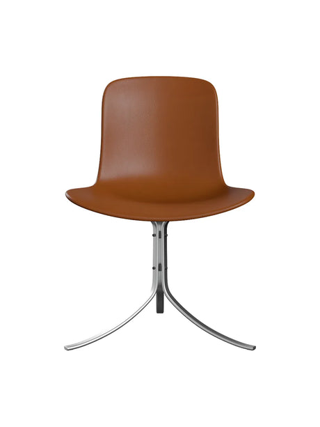 PK9 Stuhl von Poul Kjærholm - Aura Leder / Walnuss - Jacobsen Plus