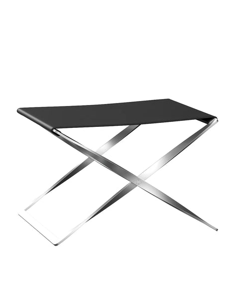 PK91 Klappstuhl von Poul Kjærholm - Aura Leder / Schwarz - Jacobsen Plus