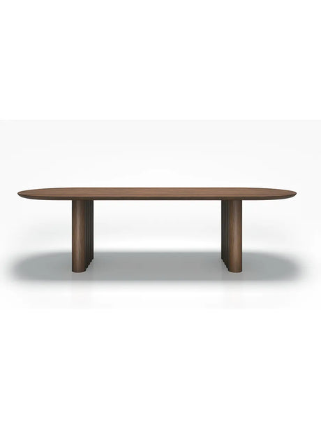 Plush Table Oval von DK3 - Walnuss / 200 x 100 cm - Jacobsen Plus