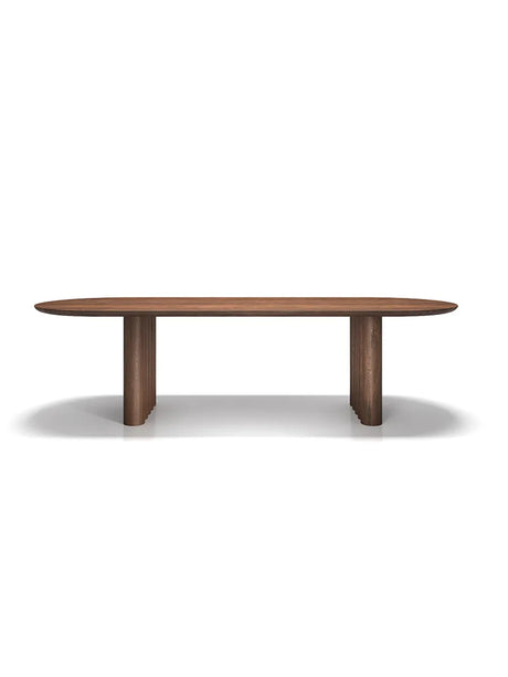 Plush Table Oval von DK3 - Geräucherte Eiche / 200 x 100 cm - Jacobsen Plus
