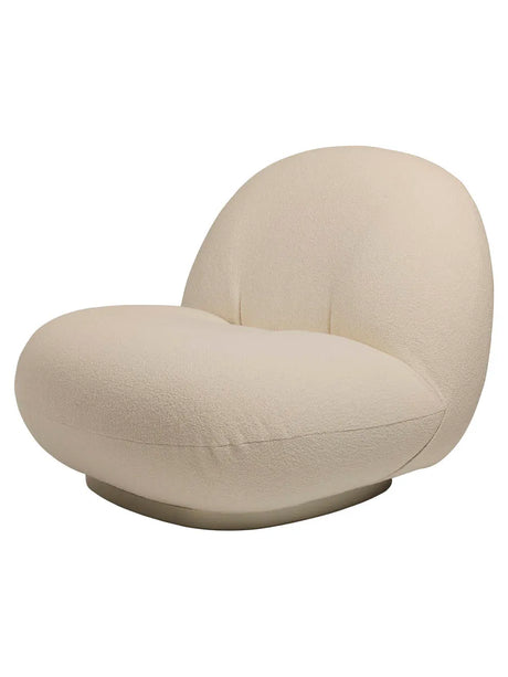 Pacha Lounge Chair, swivel von GUBI - Preisklasse 1 / Pearl Gold - Jacobsen Plus
