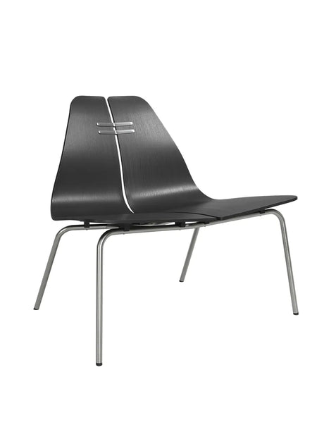 PK23 Lounge Chair, schwarz/Steel von Poul Kjærholm - 1 - Jacobsen Plus