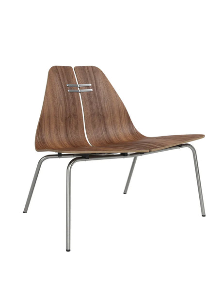 PK23 Lounge Chair, Walnuss/Steel von Poul Kjærholm - 1 - Jacobsen Plus