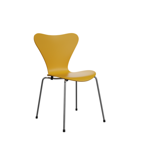 3107 Serie 7 stol - Verner Panton 100 fra Fritz Hansen - Yellow - Jacobsen Plus