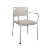 Vind havestol med armlæn fra Fritz Hansen - Mist Grey - Jacobsen Plus