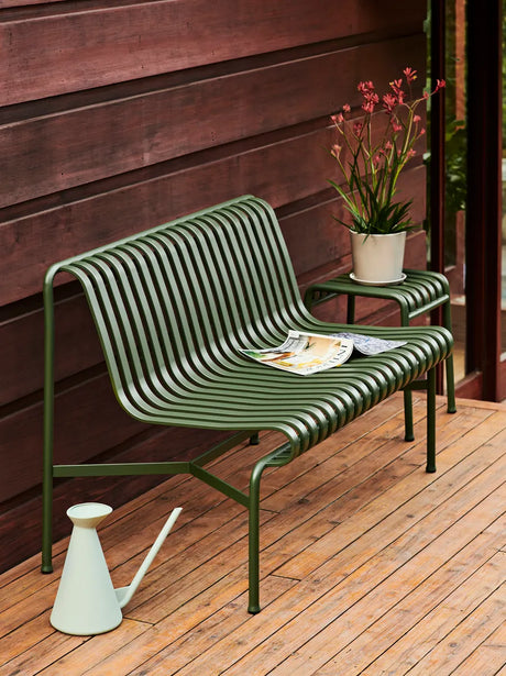Palissade Dining Bench ohne Armlehnen, olive von Hay - 3 - Jacobsen Plus