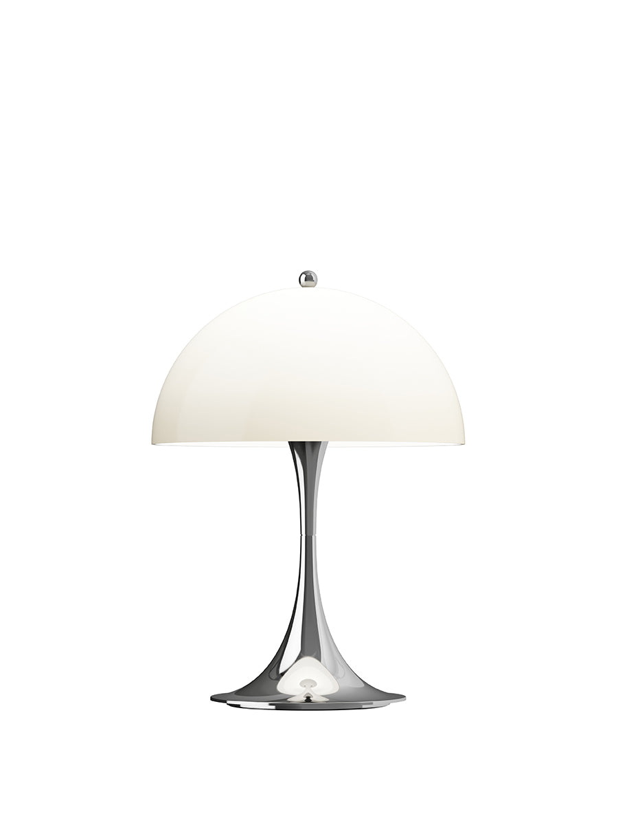Panthella 250 Portable V3 Bordlampe fra Louis Poulsen - Chrome Opal Beige - Jacobsen Plus
