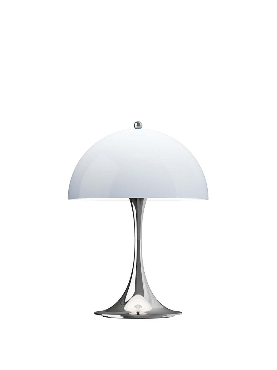 Panthella 250 Portable V3 Bordlampe fra Louis Poulsen - Chrome Opal Blue Grey - Jacobsen Plus