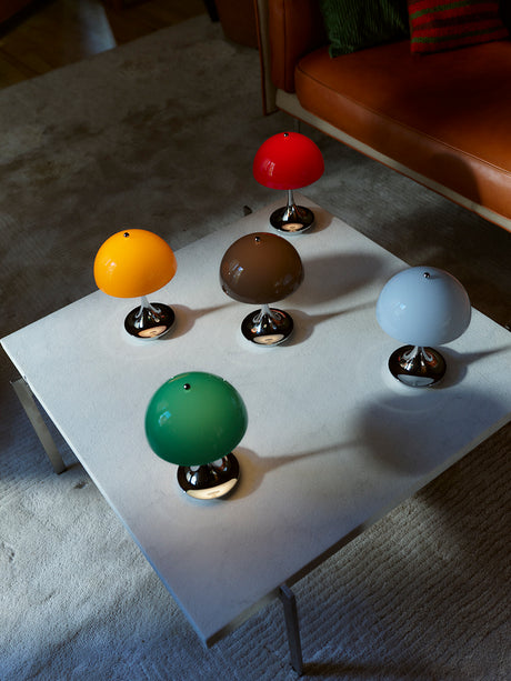 Panthella 160 Portable, The Originals von Verner Panton - Original Opal Rot - Jacobsen Plus