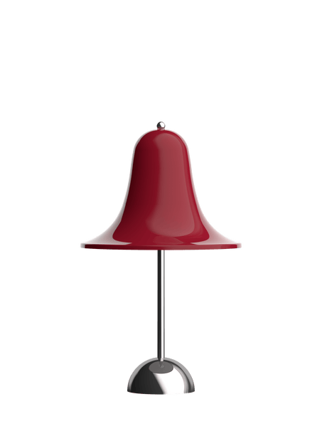 Pantop portable Tischleuchte, Ø18 von Verner Panton - Kirschrot - Jacobsen Plus