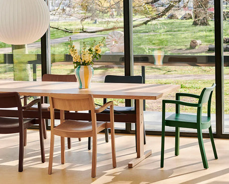 Passerelle Table, L260 cm von Hay - Eichenholz mit wasserbasierter Lackierung / Tinten-Schwarz / Eichenholz mit wasserbasierter Lackierung - Jacobsen Plus
