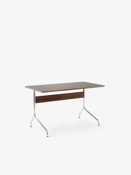 Pavilion Skrivebord AV16 fra &Tradition - Charcoal linoleum-valnød finér - Jacobsen Plus