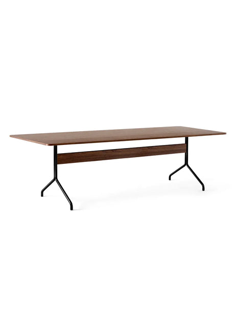 Pavilion Tisch AV24 von &Tradition - Lackierte Walnuss - Schwarzes Gestell - Jacobsen Plus